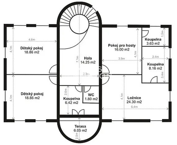 Pronájem vily, Praha - Nebušice, Nebušická, 270 m2