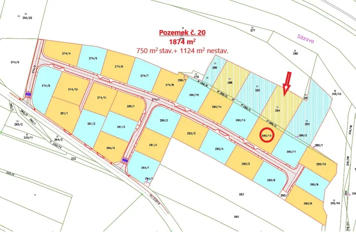 Prodej pozemku, Zruč nad Sázavou, 1874 m2