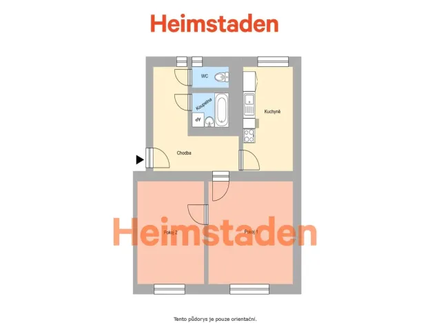 Pronájem bytu 2+1, Havířov - Město, Na Nábřeží, 54 m2