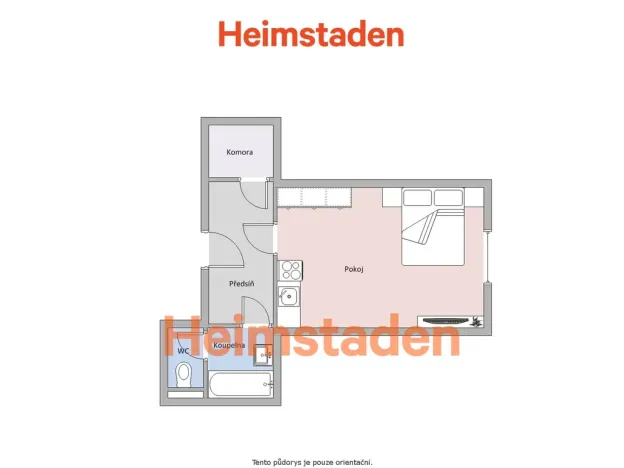 Pronájem bytu 1+kk, Havířov - Město, Jana Wericha, 24 m2