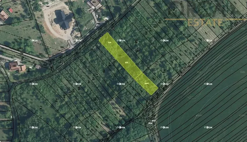 Prodej zahrady, Milešovice, 1764 m2