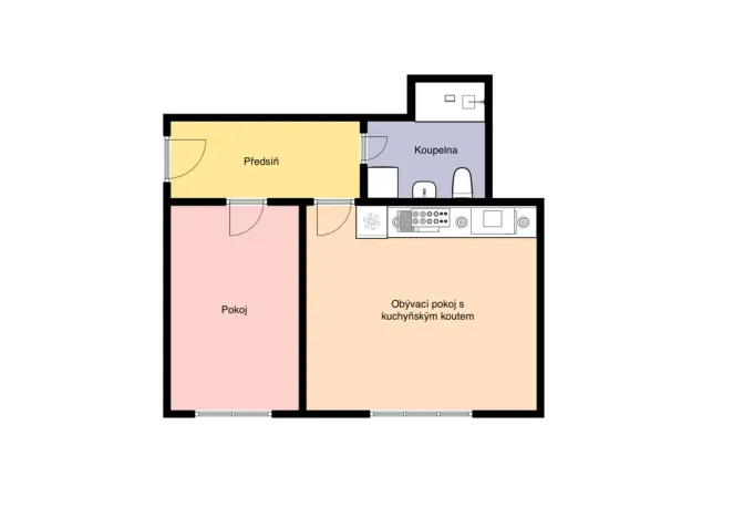 Pronájem bytu 2+kk, Praha - Žižkov, Jeseniova, 48 m2