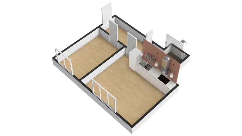 Pronájem bytu 2+kk, Praha - Žižkov, Jeseniova, 48 m2