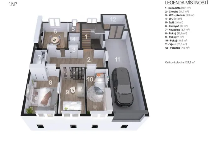 Prodej rodinného domu, Brno - Líšeň, Holzova, 436 m2