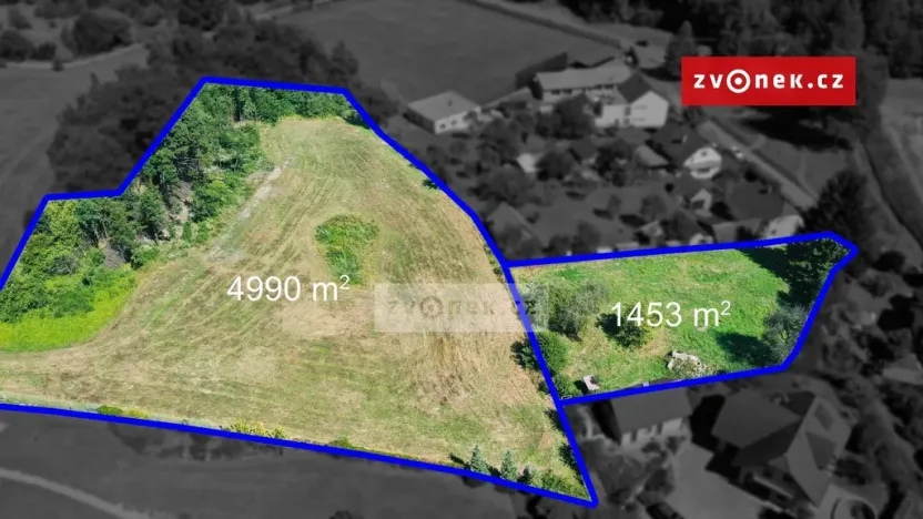 Prodej pozemku pro bydlení, Březůvky, 6443 m2
