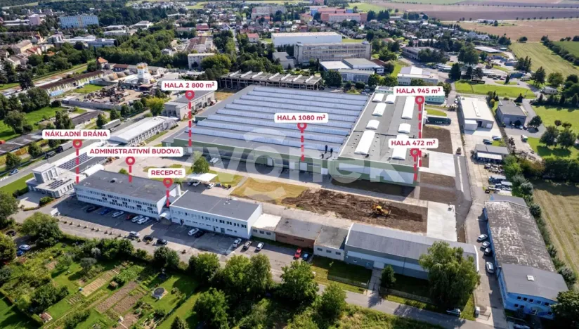 Pronájem skladu, Holešov, Samostatnost, 2800 m2