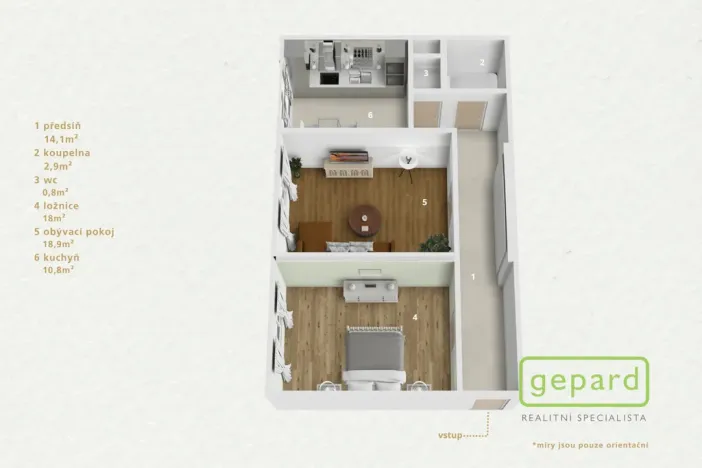Prodej bytu 2+1, Ostrov, S. K. Neumanna, 64 m2