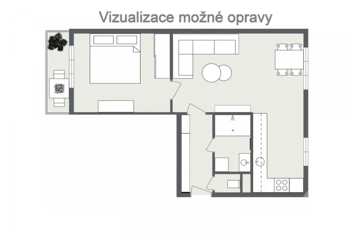 Prodej bytu 2+1, Ostrava - Poruba, Ukrajinská, 52 m2