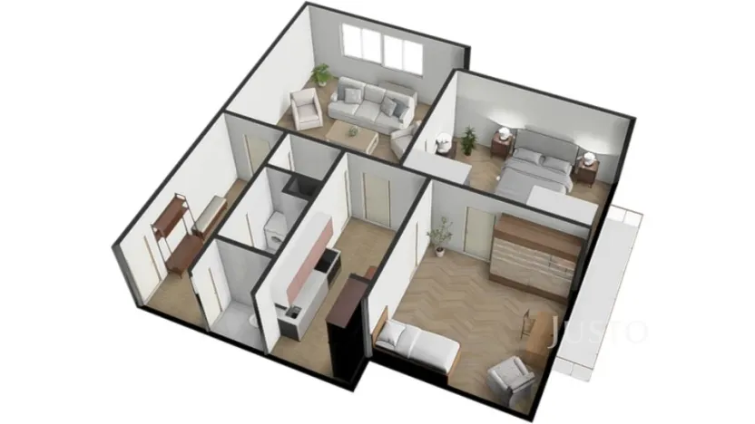 Prodej bytu 3+1, Písek - Budějovické Předměstí, Baarova, 80 m2