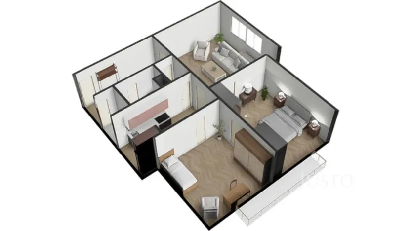 Prodej bytu 3+1, Písek - Budějovické Předměstí, Baarova, 80 m2