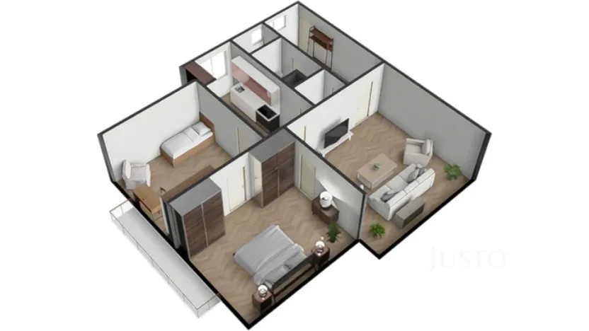 Prodej bytu 3+1, Písek - Budějovické Předměstí, Baarova, 80 m2