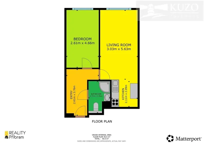 Pronájem bytu 2+kk, Příbram, Táborská, 46 m2