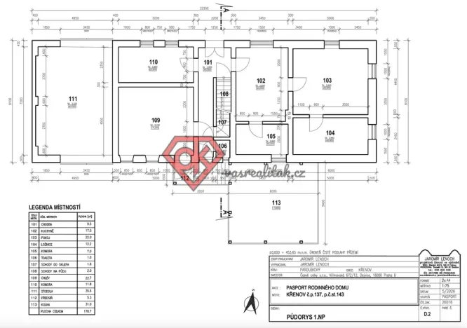 Prodej rodinného domu, Křenov, 120 m2
