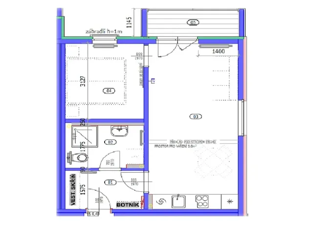 Pronájem bytu 2+kk, Mohelnice, Za Penzionem, 44 m2