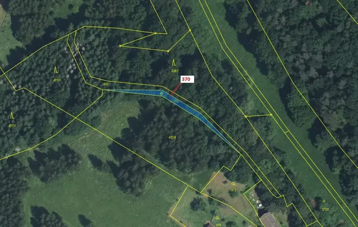 Dražba pozemku, Chlum, 191 m2