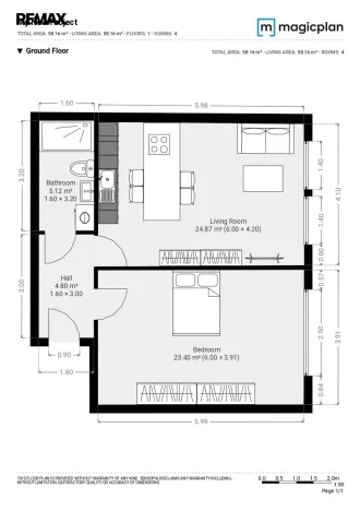 Pronájem bytu 2+kk, Praha - Vinohrady, U Kanálky, 60 m2