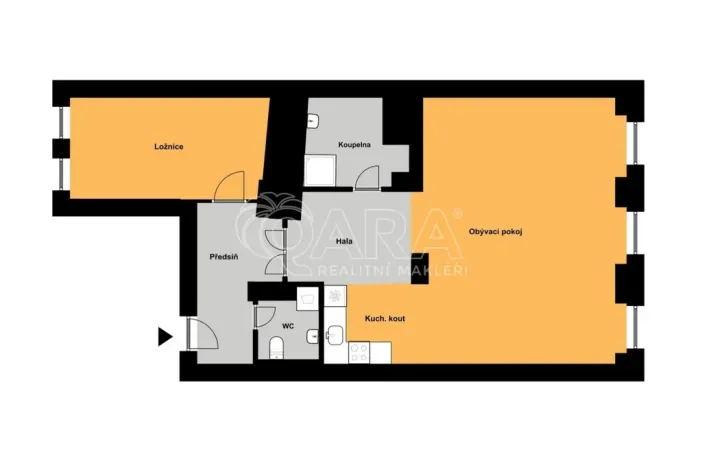 Pronájem bytu 2+kk, Praha - Nové Město, Kateřinská, 75 m2