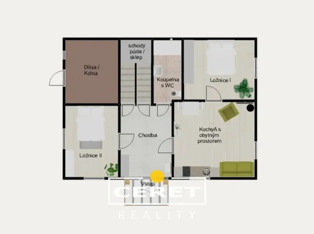 Prodej rodinného domu, Vinařice, 90 m2