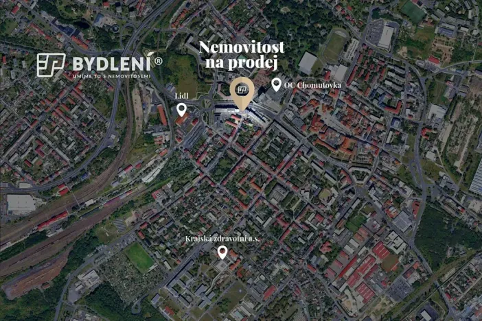 Prodej bytu 2+1, Chomutov, Palackého, 62 m2