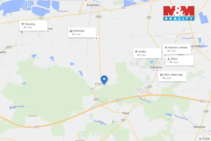 Prodej pozemku pro bydlení, Kratonohy - Michnovka, 4869 m2