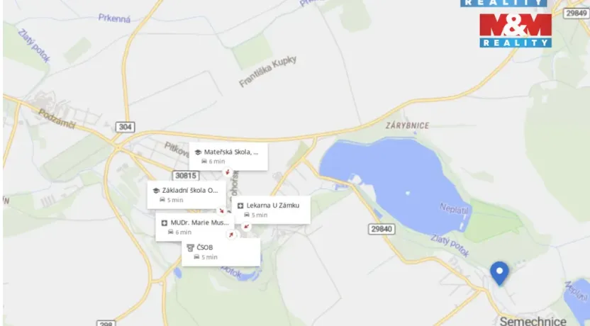 Prodej pozemku pro bydlení, Semechnice, 1002 m2