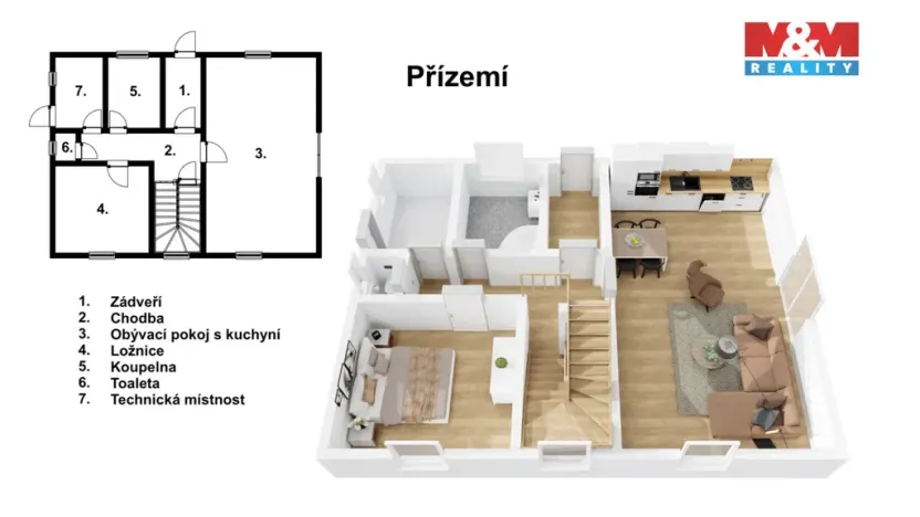Prodej rodinného domu, Hřibiny-Ledská - Ledská, 156 m2