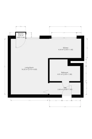 Pronájem bytu 1+kk, Kladno - Kročehlavy, Vitry, 25 m2