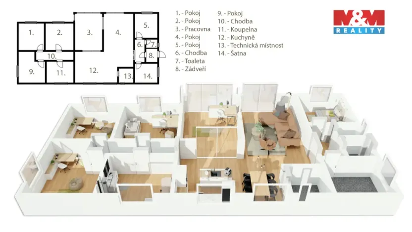 Prodej rodinného domu, Vlašim, Vorlinská Alej, 152 m2