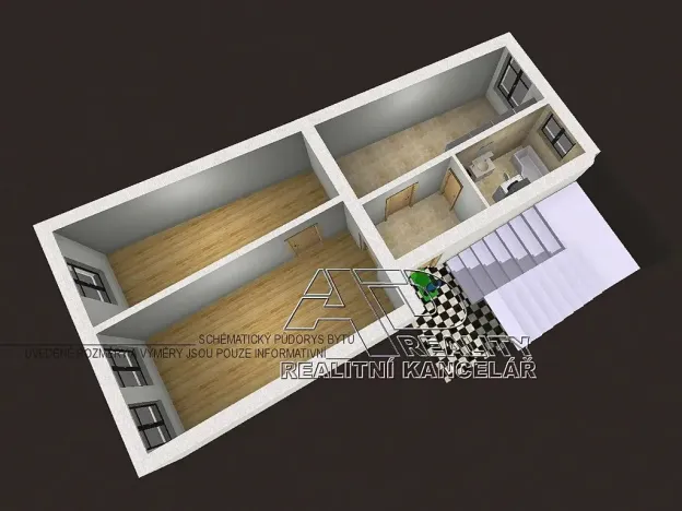 Pronájem bytu 2+1, České Budějovice, 72 m2