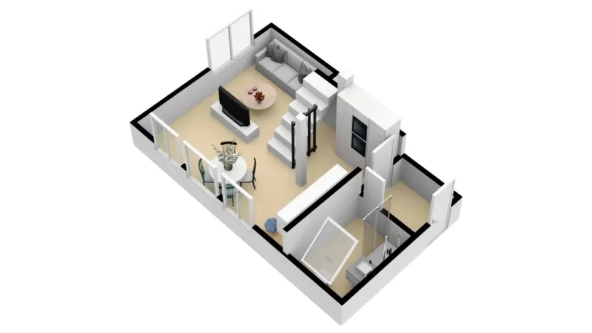 Pronájem bytu 1+kk, Praha - Dolní Chabry, Libědická, 64 m2