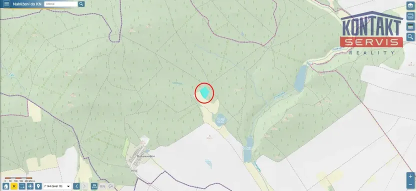 Prodej lesa, Knínice, 5303 m2