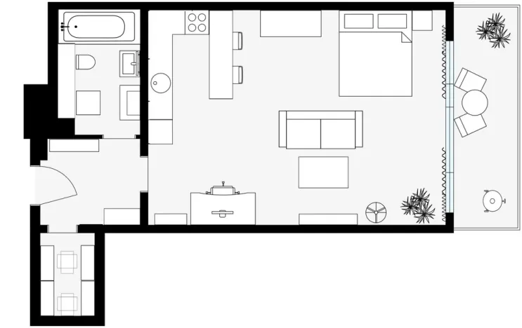 Prodej bytu 1+kk, Praha - Stodůlky, Symfonická, 48 m2