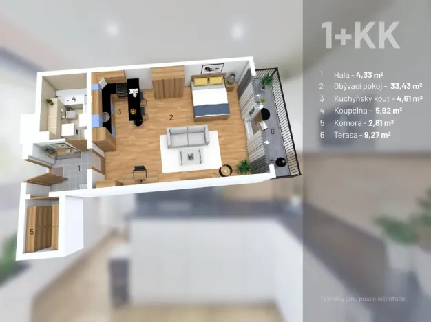 Prodej bytu 1+kk, Praha - Stodůlky, Symfonická, 51 m2