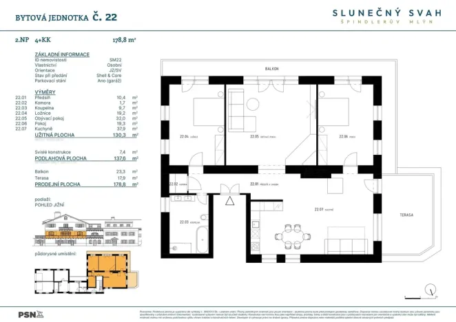 Prodej bytu 4+kk, Špindlerův Mlýn - Bedřichov, 130 m2