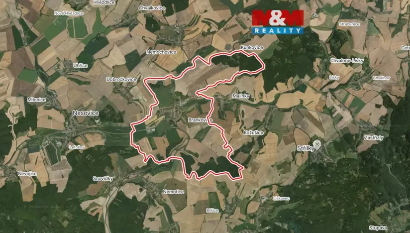 Prodej pole, Brankovice, 2004 m2