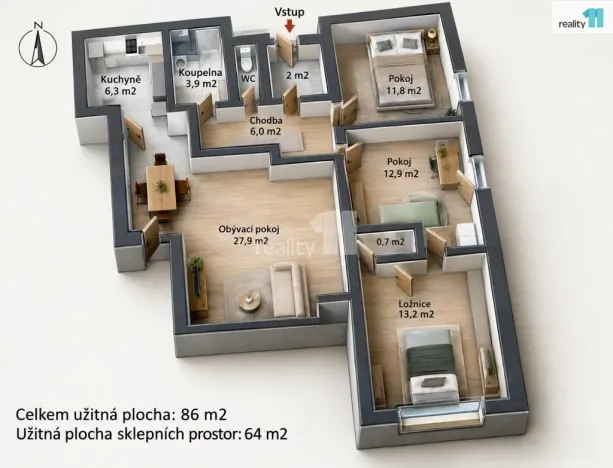 Prodej rodinného domu, Kouřim, Tyršova, 150 m2
