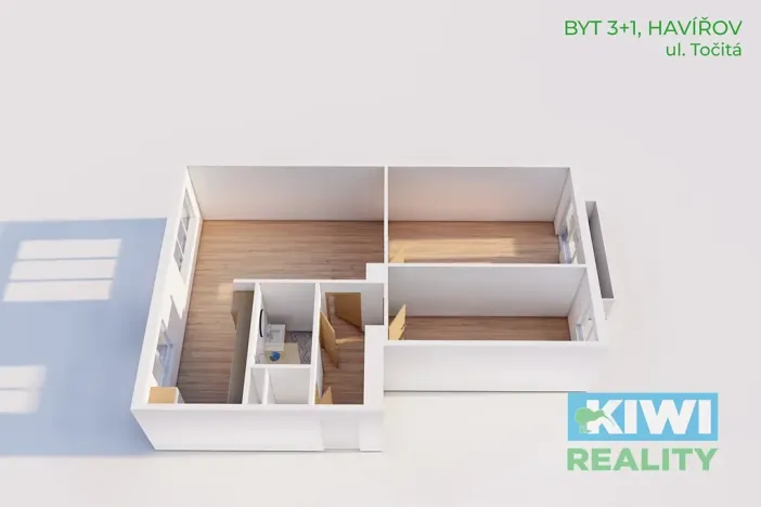Prodej bytu 3+1, Havířov, Točitá, 61 m2