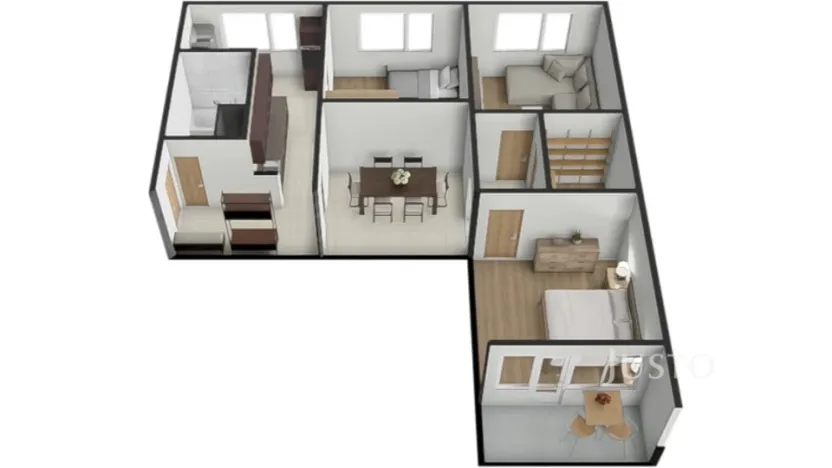 Prodej bytu 3+1, Strakonice - Strakonice I, Sídliště 1. máje, 74 m2