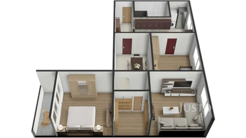 Prodej bytu 3+1, Strakonice - Strakonice I, Sídliště 1. máje, 74 m2