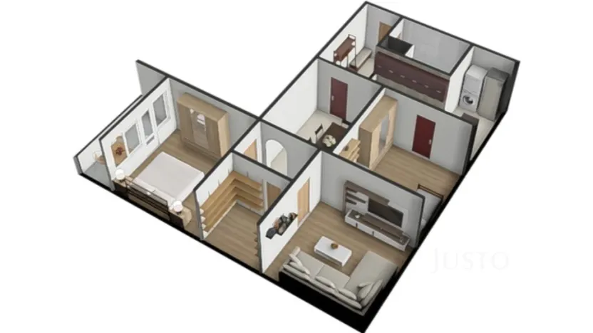 Prodej bytu 3+1, Strakonice - Strakonice I, Sídliště 1. máje, 74 m2