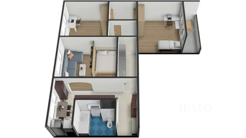 Prodej bytu 3+1, Strakonice - Strakonice I, Sídliště 1. máje, 74 m2