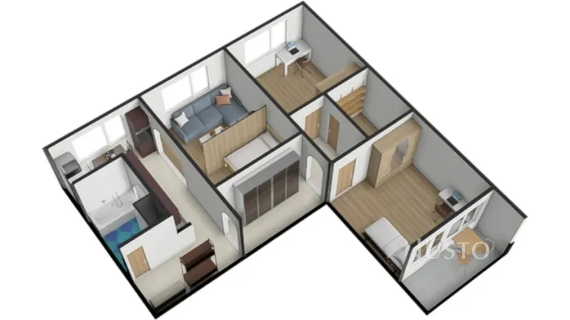 Prodej bytu 3+1, Strakonice - Strakonice I, Sídliště 1. máje, 74 m2