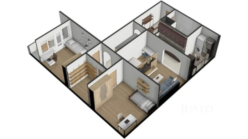 Prodej bytu 3+1, Strakonice - Strakonice I, Sídliště 1. máje, 74 m2