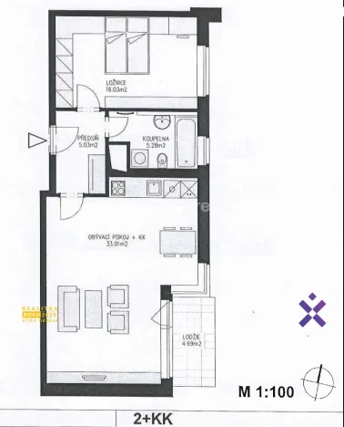 Prodej bytu 2+kk, Praha - Hostivař, Rižská, 58 m2