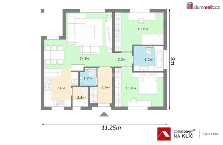 Prodej rodinného domu, Hostišová, 100 m2