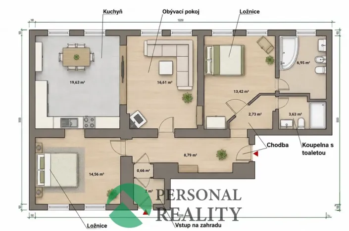 Pronájem bytu 3+kk, Mariánské Lázně, Mladějovského, 86 m2