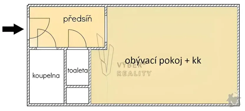 Prodej bytu 1+kk, Praha - Malešice, Káranská, 24 m2
