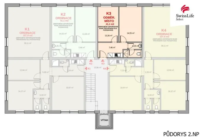 Prodej kanceláře, Polná, 41 m2