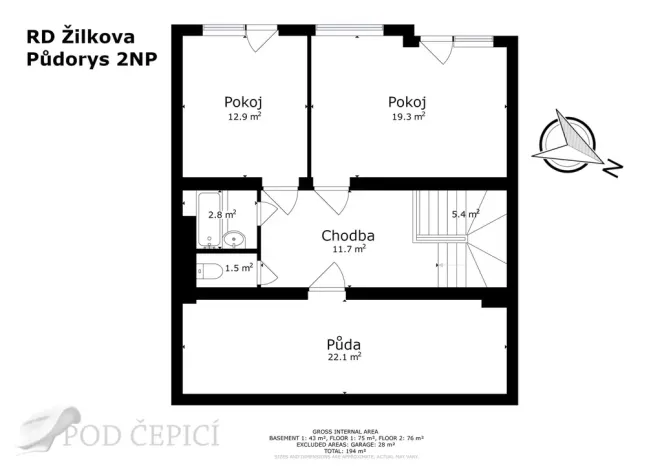 Prodej rodinného domu, Brno - Řečkovice, Žilkova, 225 m2
