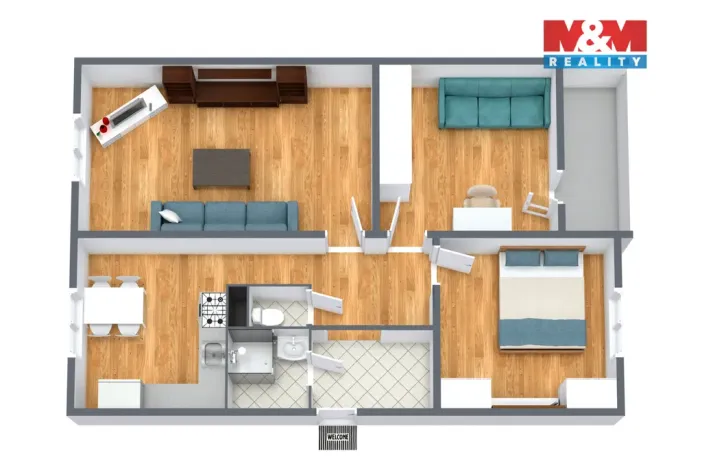Prodej bytu 3+1, Rotava, Sídliště, 67 m2